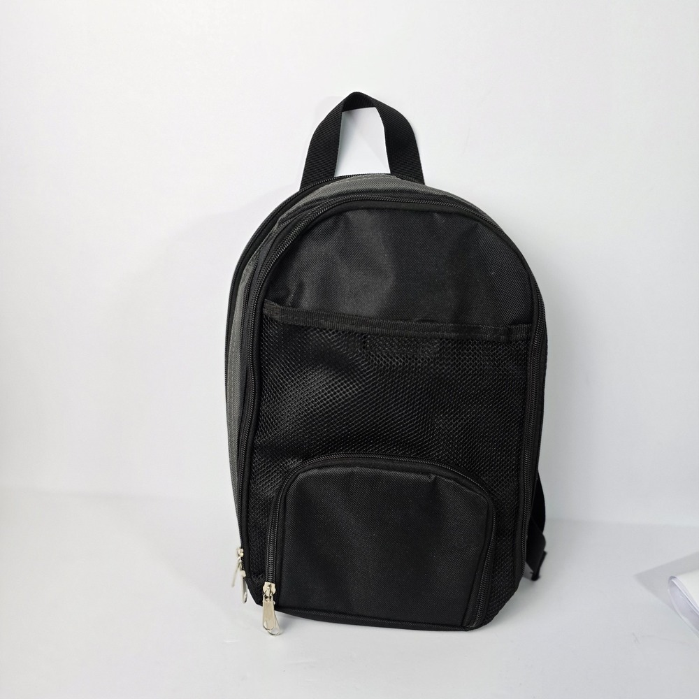 TI Mini Black‎ Backpack Multiple compartments with interior hooks and straps
